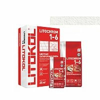 Затирка LITOCHROM 1-6, 25 кг, Оттенок C.00 Белый, LITOKOL – ТСК Дипломат