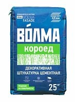 Декоративная цементная штукатурка "Волма-Короед",  серый, 25 кг – ТСК Дипломат