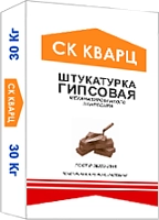 Штукатурка гипсовая серая МН, СК Кварц, мешок, 30 кг – ТСК Дипломат