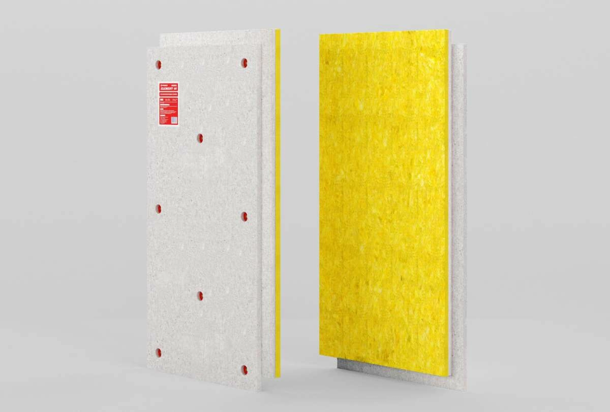 Звукоизолирующая панель Izogertz Element 40 с комплектом крепежа (1200x600x40мм)  0,72 м2.