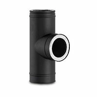 Тройник подключения 90°, Permeter, 50 мм, D350, черный, Schiedel