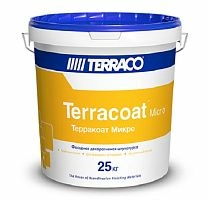Декоративная штукатурка TERRACOAT SAHARA База NP, 1,5 мм  на акриловой основе с зернистой текстурой типа «шуба» с эффектом песка, 25 кг ведро