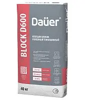 Клей монтажный тонкошовный Quader Block d600, 40 кг, мешок