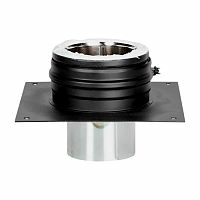 Переходник Кирпичная труба PM25, Permeter, 25 мм, D250, черный, Schiedel