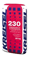MINERALWOLLE-KLEBEMÖRTEL 230, Клей для плит из минеральной ваты, мешок, 25 кг, KREISEL