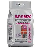 Штукатурка цементная белая УНИВЕРСАЛЬ БОЛАРС, 5 кг, мешок