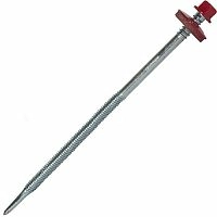 Саморез для сэндвич-панелей 6.3/5.5x235 мм RAL 3003 рубиново-красный, 20 шт, Hardwex