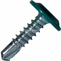 Усиленный саморез с прессшайбой со сверлом 4.2x16 мм RAL 5021 водная синь, 1000 шт, Hardwex