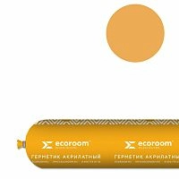Герметик Ecoroom AS-16 PRO, 600 мл, медовый, для деревянного строения, файл-пакет