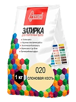 Затирка для плиточных швов Слоновая кость 020, 1 кг, Старатели, мешок