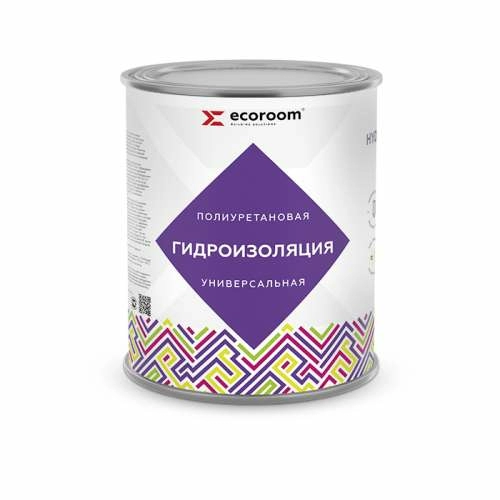 Гидроизоляция Ecoroom Hydroneed, 1 кг, полиуретановая универсальная, банка – ТСК Дипломат