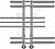 Полотенцесушитель водяной Диана П7 908х560х100 (2+3+2) из нержавеющей стали