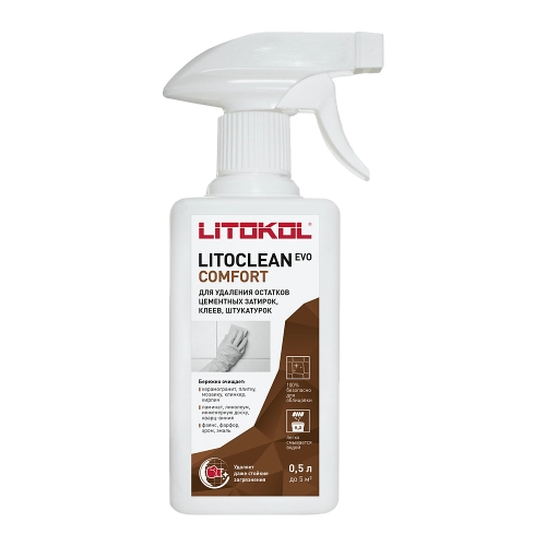 LITOCLEAN COMFORT EVO 0.5 л, Средство для удаления остатков цементных растворов, Litokol – ТСК Дипломат