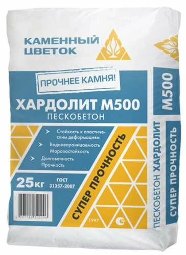 Пескобетон ХАРДОЛИТ М500, Каменный цветок, 25 кг