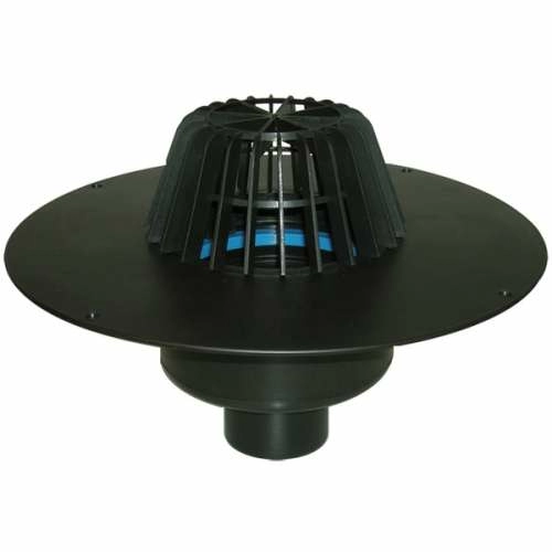 HL62F/1 Воронка для неэксплуатируемой кровли с верт. выпуском, корпусом из ПП для приклеивания FPO-мембраны DN110