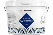 Гидроизоляция Ecoroom 1331, 6 кг, акриловая эластичная, ведро – ТСК Дипломат