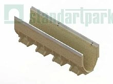 Лоток водоотводный полимербетонный CompoMax ЛВ-20.29.33-П с РВ щель ВЧ кл.F (к-т) 07501, класс F900, Стандартпарк