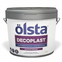 Универсальное силиконовое декоративное покрытие OLSTA DECOPLAST, эффект КОРОЕД, 10 л – ТСК Дипломат