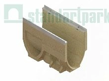 Лоток водоотводный полимербетонный CompoMax Drive ЛВ-V–20.26.41.50–П-К12 75671.05V/12-12, класс Е600, Стандартпарк