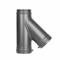 Тройник подключения 45°, Permeter, 50 мм, D130, серый, Schiedel