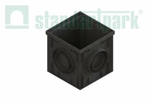 Дождеприемник PolyMax Basic ДП–30.30.30-ПП пластиковый черный 8370-М, Стандартпарк