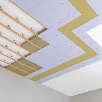 Каркасная система звукоизоляции потолка «Барклайн Барьер Мембрана 4К»