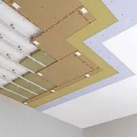 Каркасная система звукоизоляции потолка «Барклайн Базовая Мембрана Кварц»