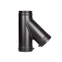 Тройник подключения 45°, Permeter, 25 мм, D130, черный, Schiedel