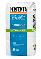 Клей плиточный беспыльный эластичный Экофлекс C2TE S1, Perfekta, 25 кг