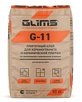 GLIMS G-11 Плиточный клей для керамической плитки - 40 кг