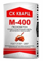 Смесь сухая монтажно-кладочная Пескобетон М400 ГОСТ, 1000 кг