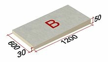 Плиты уклонообразующие LOGICPIR Slope -1,7% (B) СХ/СХ 1200Х600Х30-50, Технониколь, клиновидная теплоизоляция