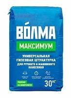 Штукатурка гипсовая универсальная Волма-Максимум, 30 кг – ТСК Дипломат