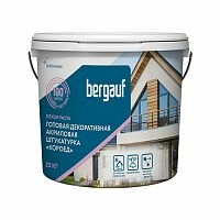 DEKOR PASTA, 25 кг, Готовая декоративная акриловая "короед" штукатурка, Bergauf