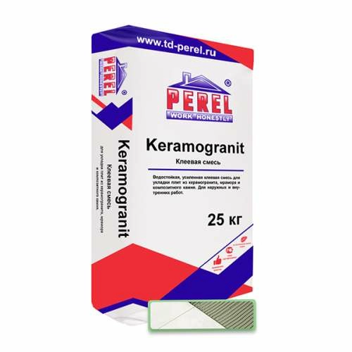 Perel Keramogranit C1T, клей для плитки, 25 кг – ТСК Дипломат