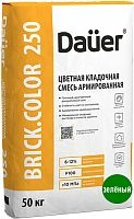 Цветная кладочная смесь армированная DAUER BRICK.COLOR 250 зеленый, 50 кг