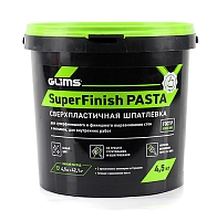 GLIMS SuperFinish PASTA шпатлевка полимерная суперфинишная сверхпластичная - 4,5 кг, ведро