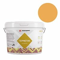 Герметик ECOROOM AS-16, 3 кг, медовый, для деревянного строения, ведро