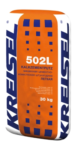 KALKZEMENT-MASCHINENPUTZ 502L, Легкая машинная цементно-известковая штукатурка, KREISEL