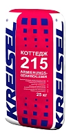 ARMIERUNGS-GEWEBEKLEBER 215 COTTAGE, Клей для теплоизоляционных плит и устройства базового слоя в малоэтажном строительстве, мешок, 25 кг, KREISEL