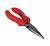 Тонкогубцы прямые с декоративной красной ручкой 180 мм