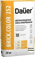 Цветная кладочная смесь армированная DAUER BRICK.COLOR 252 кремово-бежевая, 50 кг