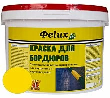 Краска для бордюров Фelux желтая, 10 л