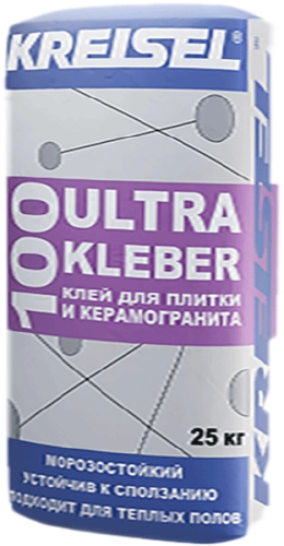 ULTRA KLEBER 100, Универсальный морозостойкий клей для керамической плитки и керамогранита, мешок, 25 кг, KREISEL – ТСК Дипломат