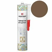 Герметик Ecoroom AS-16 PRO, 310 мл, орех, для деревянного строения, картридж