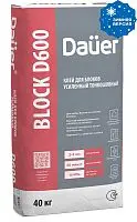 Клей монтажный тонкошовный Quader Block d600, 40 кг, Зима мешок