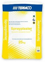 Штукатурка Terraco SPRAYPLASTER FC усиленная полимерная для механизированного нанесения, ведро 25 кг – ТСК Дипломат