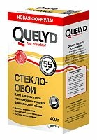 QUELYD клей обойный СТЕКЛООБОИ  55 кв.м.,  0,4 кг