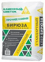 Клей для плитки для внутренних и наружных работ БИРЮЗА C0Т, Каменный цветок, 25кг – ТСК Дипломат