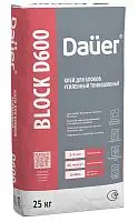 Клей монтажный тонкошовный Quader Block d600, 25 кг, мешок